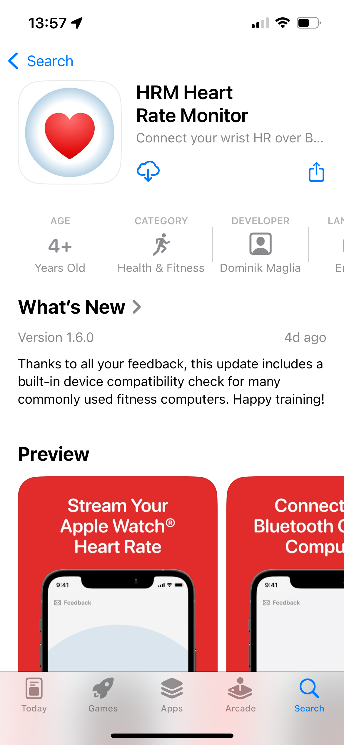 Download the HRM Heart Rate Monitor app on the App Store