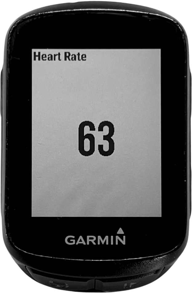 Garmin Edge showing HR from Apple Watch