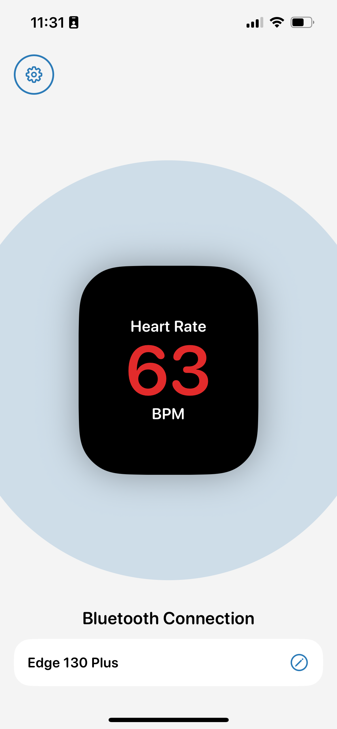 Garmin Edge showing HR from Apple Watch